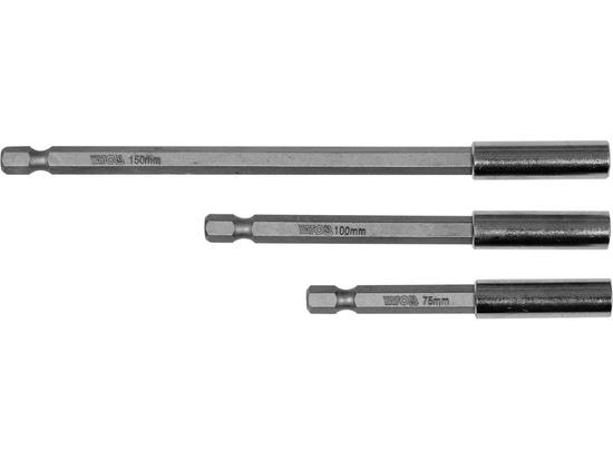 Yato Yt-04699, Chrom-Vanadium-Stahl (Cr-V), Sechskantschaft, 25,4 / 4 Mm (1 / 4"), Sechskantschaft, 3 Stück(E), 150 Mm