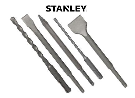 SDS-Plus mejsler: mejsel x2, spids x1, borebits 6i8x160 mm