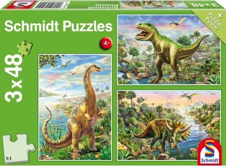 Schmidt Spiele Abenteuer Mit Den Dinosauriern, 48 Stück(E), Dinosaurier, 4 Jahr(E)