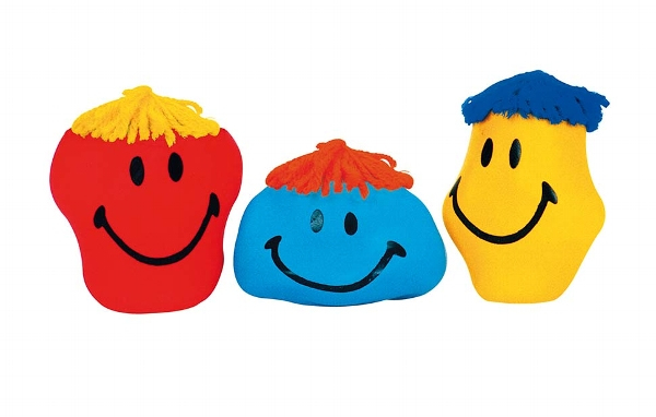 Goki Squeeze-me stretchy balloon funny faces, 3 År, Plast, Forskellige farver