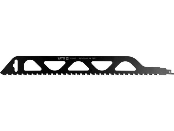 Yato Yt-33950, Klinge Til Stiksav, Keramisk, Beton, Karbid, Sort, Rustfrit Stål, 45,5 Cm, 1 Stk
