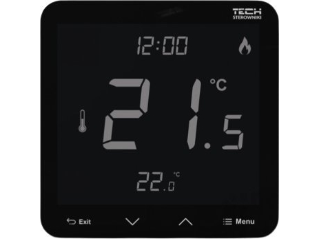 Teknikrumscontroller Med Ledning, To-Tilstand R T-3.1, Sort Stt-3.1Bk