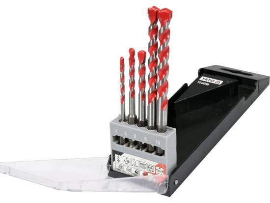 Yato Universal Hex Bor Kpl. 5Pcs 4-10Mm