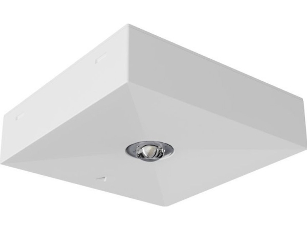 AWEX nødarmatur LV3N IP20 LED 1W (åben optik) 1h enkelbatteri hvid LV3N/O/1W/B/1/SE/X/WH