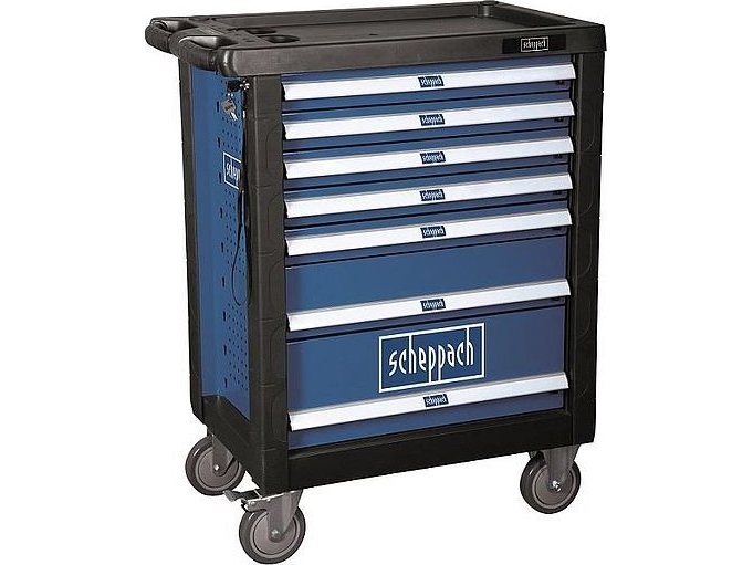 Scheppach Tw1000, Schwarz, Blau, 7 Schublade(N), 7 Schublade(N), 2 Rad/Räder, 460 Mm, 765 Mm