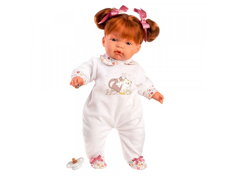 Llorens Llorens 13854 Joelle Puppe 38 Cm Mit Weichem Bauch Rote Haare