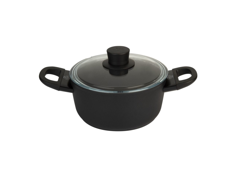 Ballarini 75002-920-0, Rund, Sort, Aluminium, Sort, Gas, Induktion, Glas