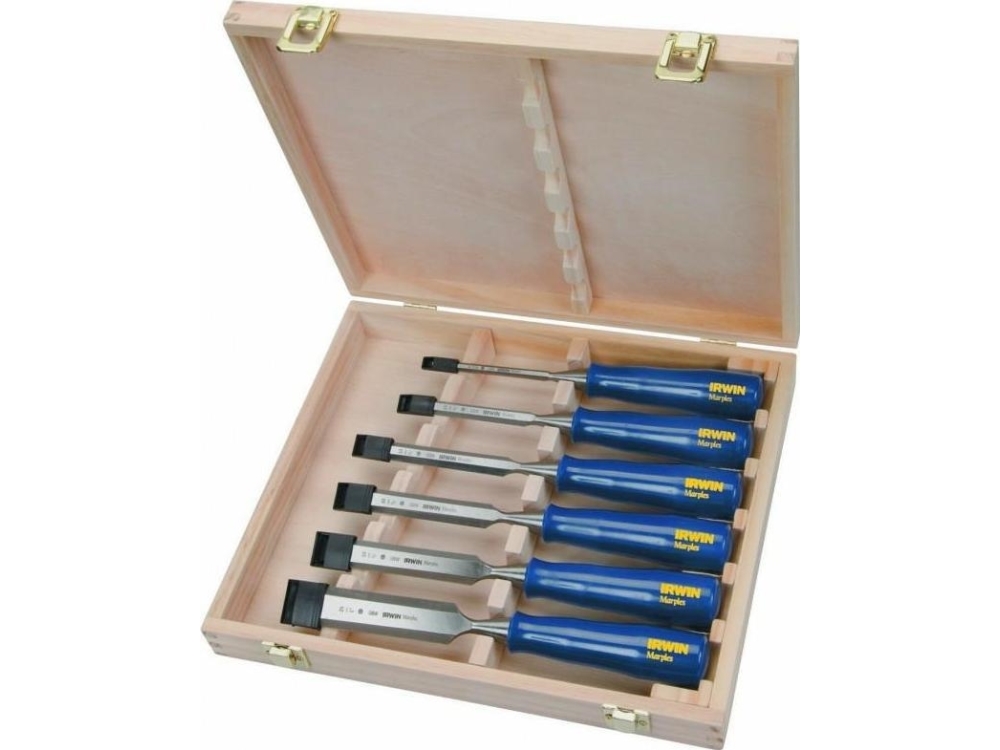 Irwin trämejsel-/borrset BLUE-CHIP 6 delar 6,10,13,19,25,32mm typ M444 (IRWTM444S6) | Verktyg & Verkstad - Handverktyg - Handmejsel | GameStuff