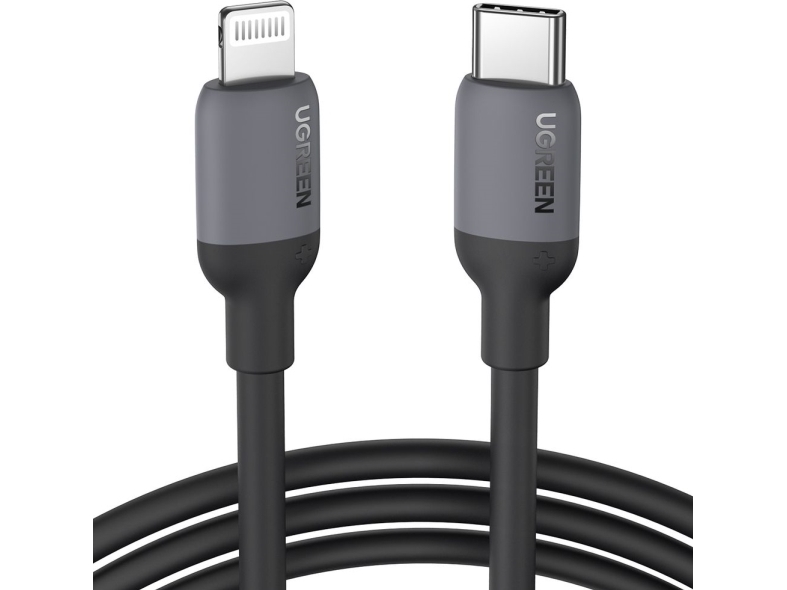 Usb Ugreen Cable Usb-C To Lightning Ugreen Us387 Cable, 1M (Black)