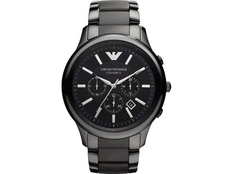 Emporio Armani Ar1451 Ceramica Herreur Med Kronograf