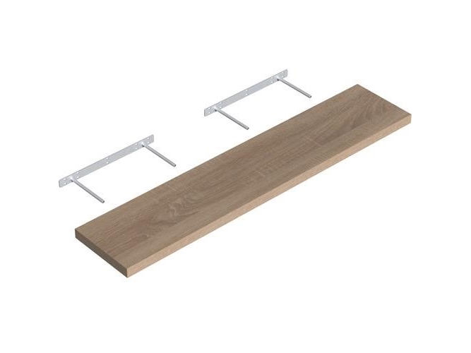 Væghylde Velano FS 118/24, egetræ, 118x23,5x3,8 cm