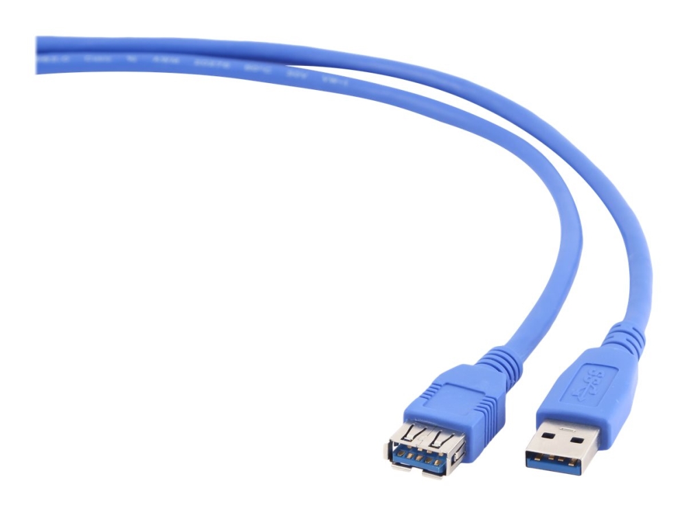 Gembird - Usb Forlængerkabel - Usb Type A (Han) Til Usb Type A (Hun) - Usb 3.0 - 1.8 M - Formet - Blå