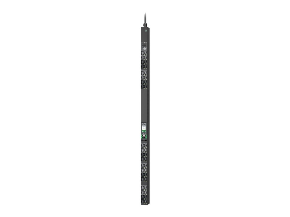 Apc Netshelter Rack Pdu Advanced Strømfordelingsenhed Rackversion Kontakt Med Knap Og Måler Ac 200 240 V 7.4 Kw 7200 Va Tre Faser Eth