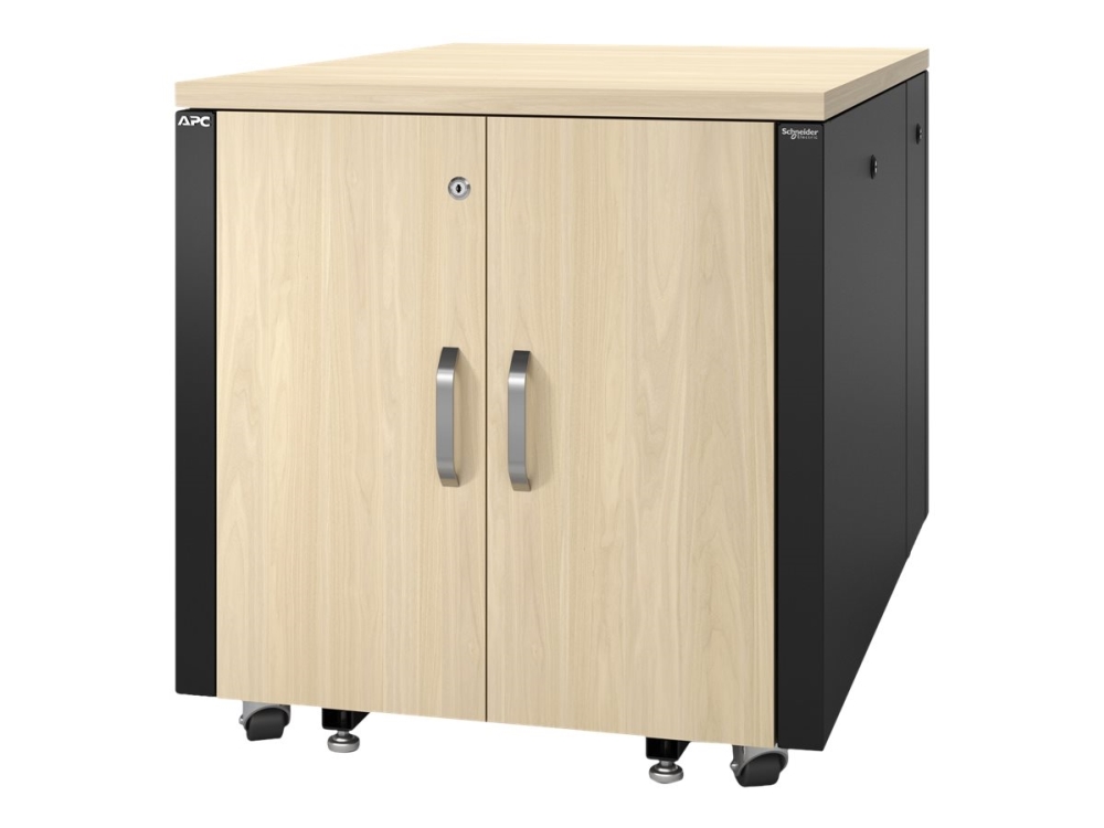 Apc Netshelter Soundproof Serverschrank, 12He, 110-240V, 783H X 750W X 1134D Mm, Ahorn, Freistehendes Gestell, 12U, 840 Kg, 114 Kg, Schwarz, Ahornfar
