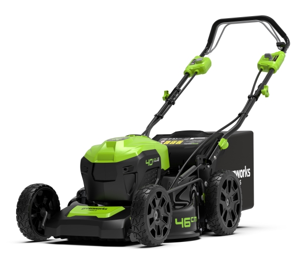 Greenworks Gd40lm46sp, Schubrasenmäher, 750 M², 46 Cm, 2,5 Cm, 7 Mm, 4 Rad/Räder