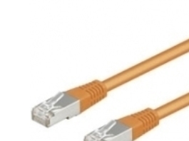 Netzwerkkabel Cat 5E, F/Utp, Orange, 1 M