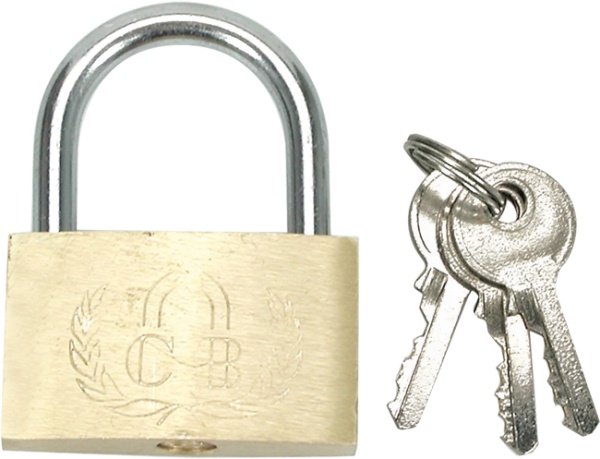 Vorel Brass Padlock 60Mm With 3 Keys 77600