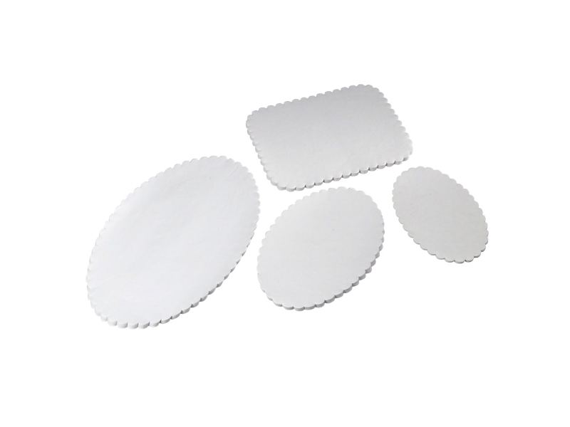 Fadpapir, Stykke, 40 g/m2, 240 x 360 mm præget papir, hvid, almindelig pakke a 500 stk, Fødevaregodk