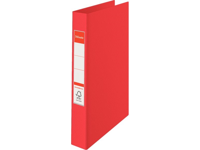 Esselte - Ringpärm - ryggbredd: 42 mm - för A4 (210 x 297 mm) - kapacitet: 190 ark - röd | Arkivering - Binders - PP/Kartong Binders A4 | GameStuff