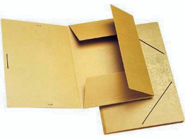 Dokumentmapp med 3 flikar och elastisk resår brun A4 - (20 st.) | Arkivering - Elastikmappar & Chartekker - Övriga | GameStuff