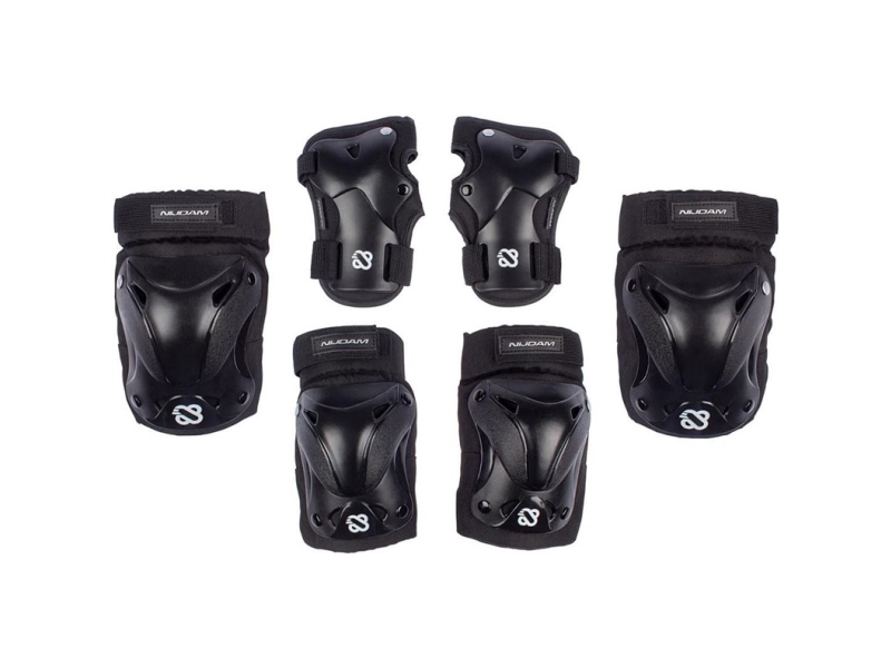 Nijdam Rollerblade-knæbeskyttere til voksne Nijdam 3in1 M