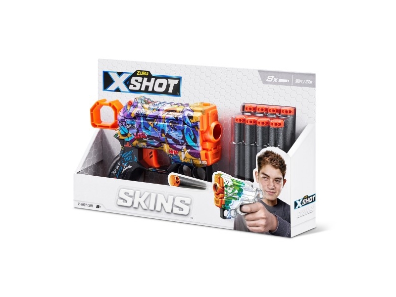 XShot SKINS MENACE Launcher (8 pile) mønster D