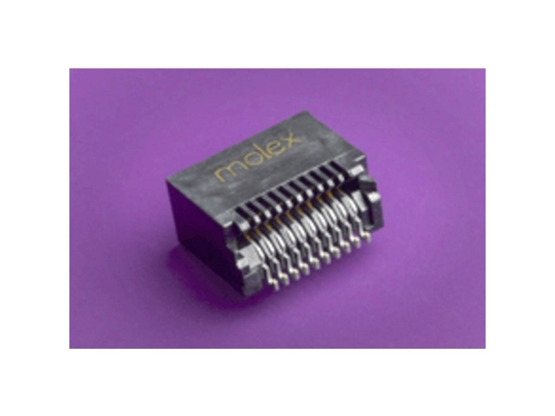 Molex SFP -nastanauha Napojen kokonaismäärä 20 Ruudukon koko: 0,8 mm 744410001-480 480 kpl Nauha koko kelalla