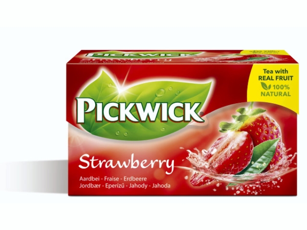 Tee Pickwick Erdbeere 20 Blätter/Packung – (20 X 12 Packungen)