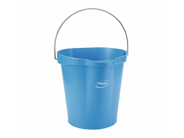 Eimer Vikan Hygiene 12 Ltr Blau Reinigung/Lebensmittelkontakt, 1 Stück