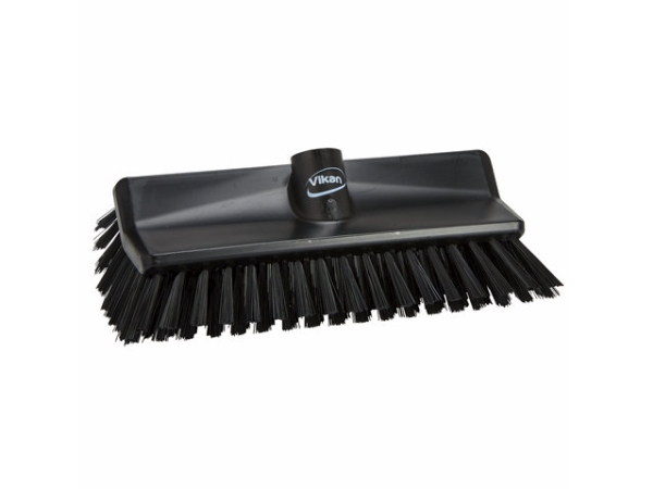 Hi-low børste, Vikan, flere farver, PP/polyester/rustfrit stål, 26,5 cm, medium børstehår - Sort - Børster og koste - Fødevaregodkendt - NODISCOUNT