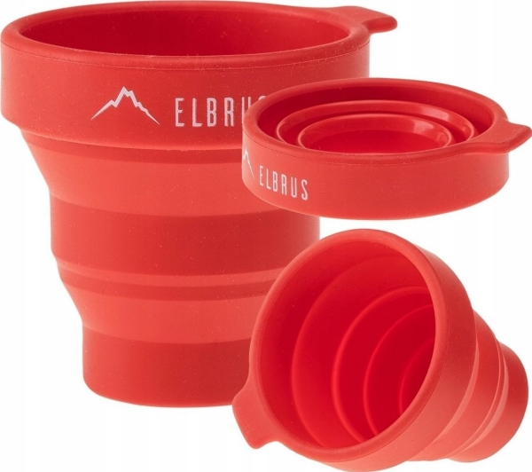 Elbrus Foldcup-beh&aring;llare 130 ml RED One size