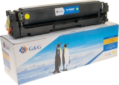 G&Amp G G&Amp G Kompatibel Toner Med Cf542a, Gul, 1300S, Nt-Ph203y, Hp 203A, Til Hp Color Laserjet Pro M254dw, Nw, M280nw, N