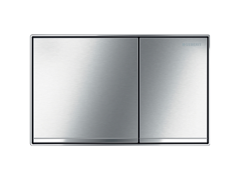Geberit Sigma60 kontrollplatta för dubbelspolning - Krom | VVS Artiklar - Badrum - Tillbehör för toalett | GameStuff