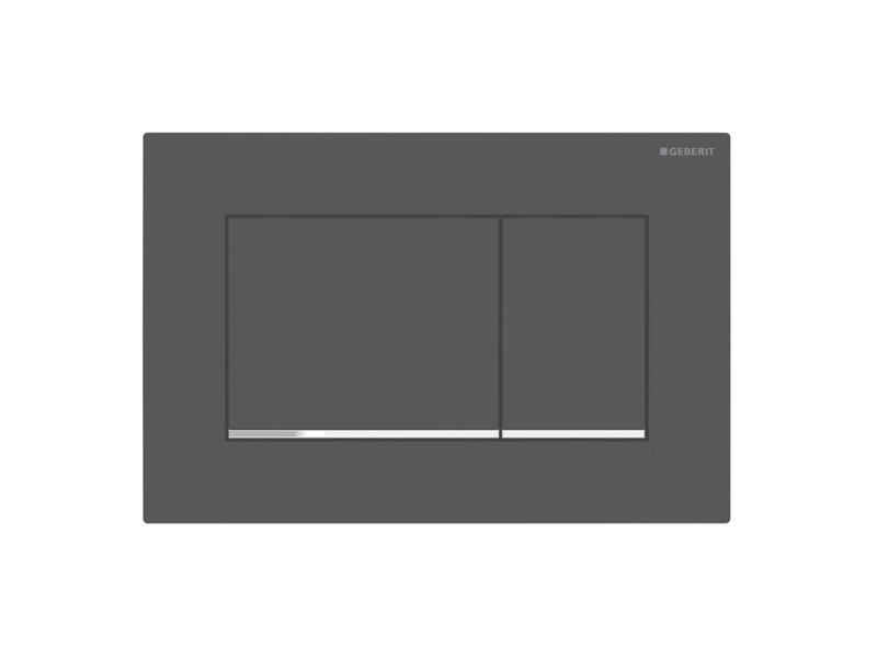 Geberit 115.883.14.1, Spolplatta, Svart, Röd, Krom, Geberit, 246 mm, 12 mm, 164 mm | VVS Artiklar - Badrum - Tillbehör för toalett | GameStuff