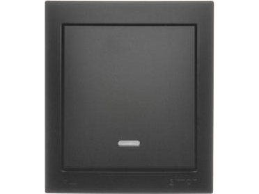 Kontakt-Simon Simon Aquaclick Enpolet Kontakt Med Lys 10 Ax 250 V Sort Acw1l/49