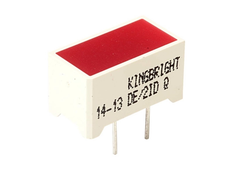 Kingbright Led-Søjlediagram Dobbelt Rød (L X B X H) 14 X 7.5 X 8 Mm