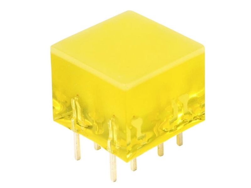 Kingbright L-875/4YDT LED-søjlediagram 4x Gul (L x B x H) 10 x 10 x 8 mm