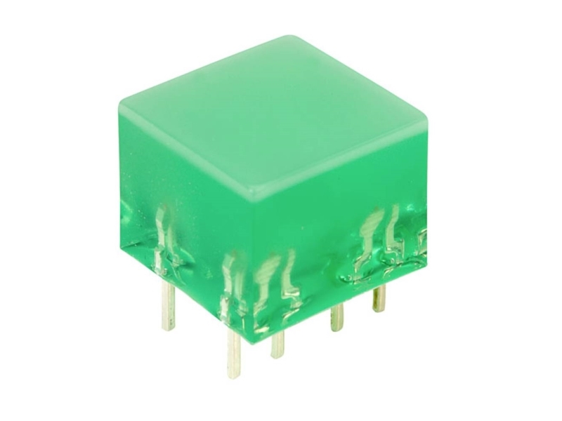 Kingbright L-875/4GDT LED-søjlediagram 4x Grøn (L x B x H) 10 x 10 x 8 mm