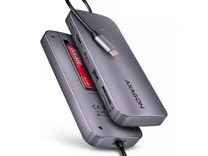 Hmc-6Gm2 Usb-Hub 6In1 10Gbps Hdmi M.2 Nvme Pd