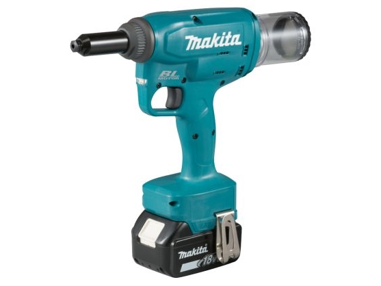 Makita DRV150RFJ, Sort, Blå, 2.4,4.8 mm, 10 kN, 2,5 cm, Batteri, 18 V