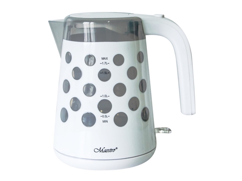 Feel-Maestro Mr045 White, 1,7 L, 2200 W, Weiß, Kunststoff, Regelbare Temperatur, Wasserstandsanzeige