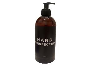 Hånddesinfektion gel 85% ethanol med glycerin eksklusiv flaske med pumpe 500 ml,12 fl/krt