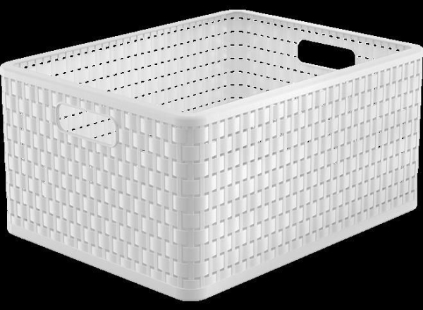 Rotho Rotho Ablagekorb 28 L Country A4+ Weiss Universal