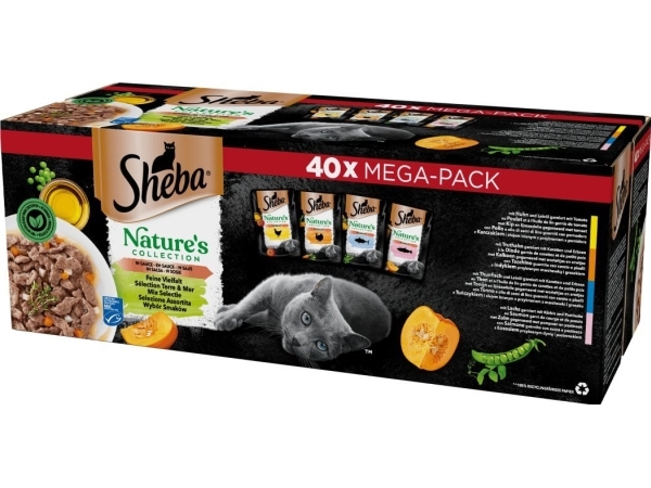 Sheba Nature's Mix Aromen In Sauce Katzenbeutel40x85g