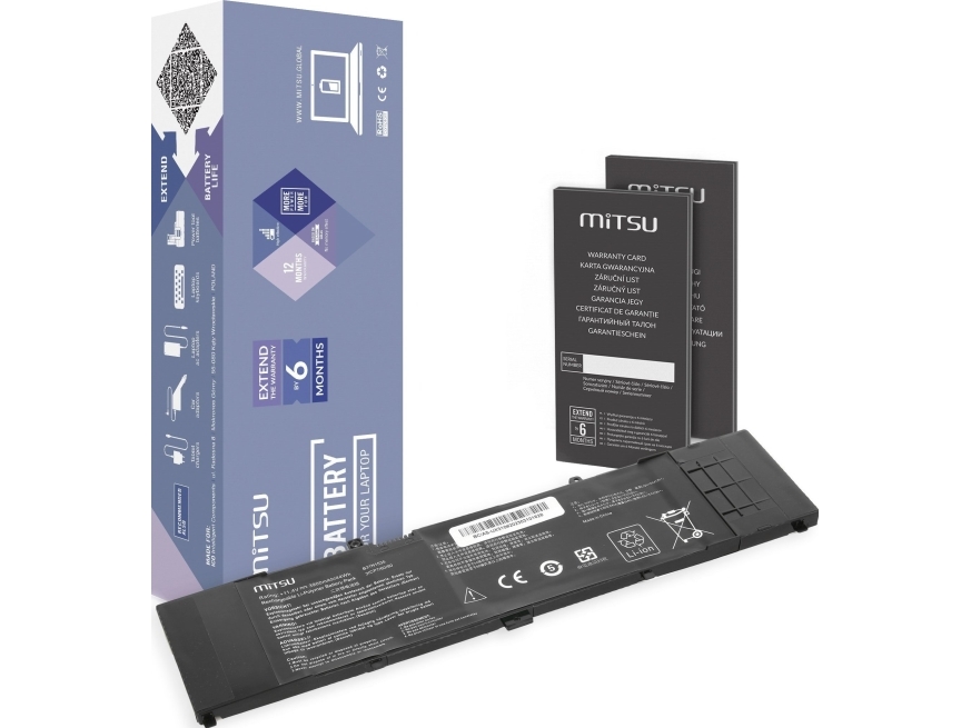 Mitsu Notebook Batteri För Asus Zenbook Ux310 Ux3410ua Ux410ua 11 4v 3900 Mah