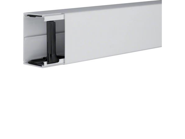 HAGER Kabelkanal LF 60090 PG komplet HxBxL: 60x90x2000mm Perlegrå ral 7035 plast - (2 meter)