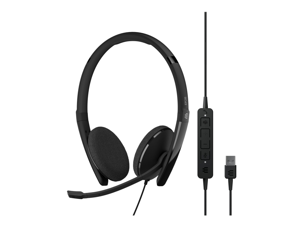 EPOS I SENNHEISER ADAPT 160T USB II - Kuulokkeet - på øret - kabling - USB - Sertifioitu Microsoft Teamsille, Optimeret til UC:lle