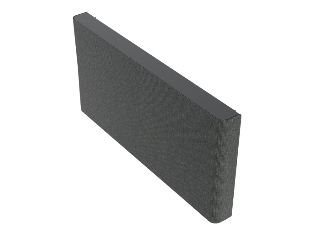 Heckler Av Credenza 4U – Aufbewahrungsschublade – Für Videokonferenzsysteme – Abschließbar – Maharam-Polyester-Stoff, Aluminium – Schwarz/Grau – Wand