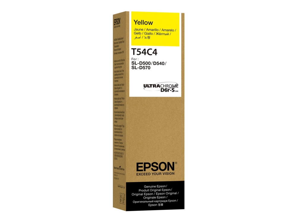 Epson T54c - Gul - Original - Boks - Blækrefill - For Surelab D570 Professional Minilab, Sl-D500