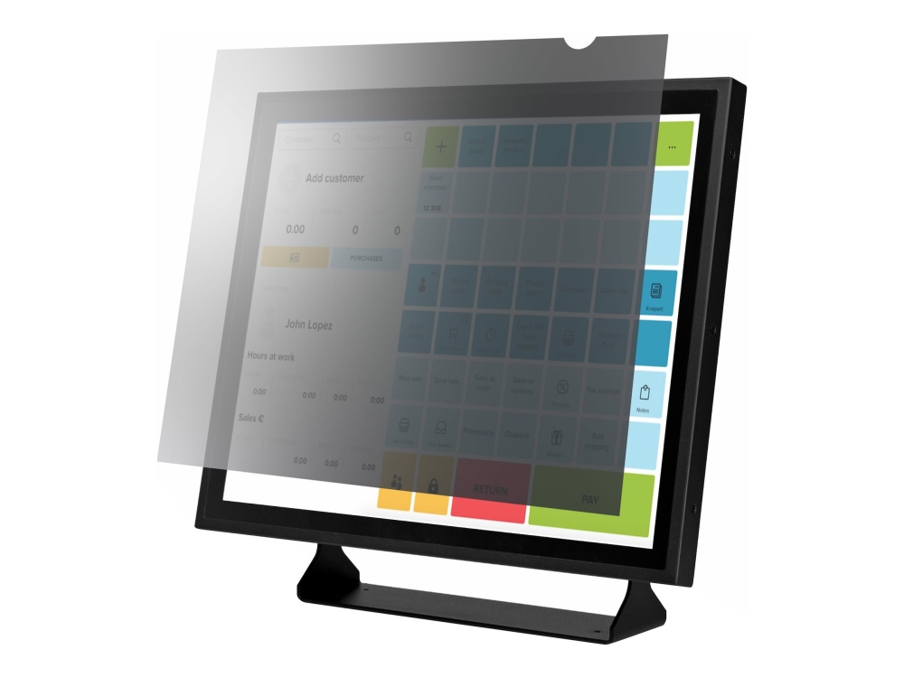 Startech 17-Inch 5:4 Computer Monitor Privacy Filter, Anti-Glare Privacy Screen With 51% Blue Light Reduction, Black-Out Monitor Screen Protector W/+